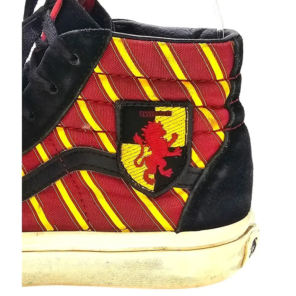 Vans Harry Potter Gryffindor Red, Gold, & Black Sk-8 Hi Kidcore Sneakers